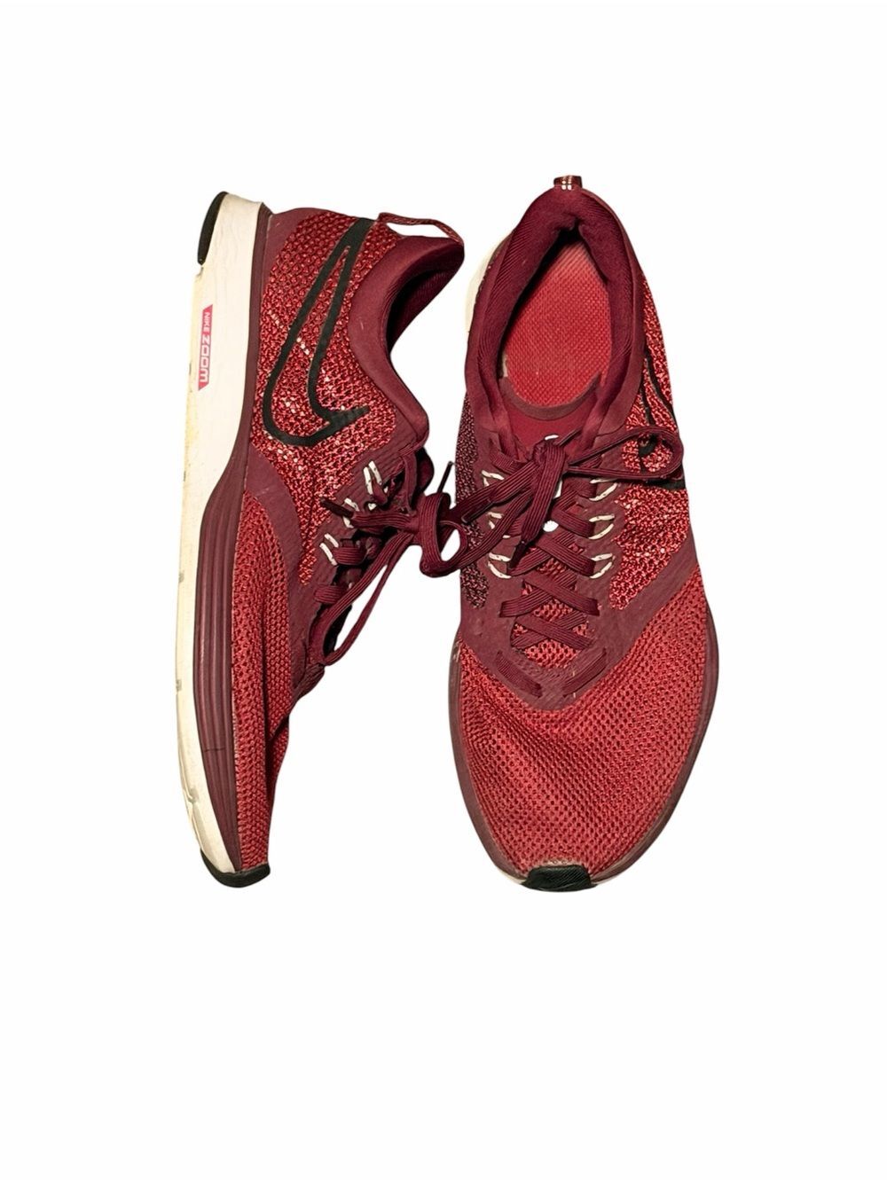 Nike Burgundy Lace-Up Running Shoes